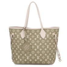 将图像加载到图库查看器中，LOUIS VUITTON Neverfull Khaki/BeigeM46102 Monogram Empreinte Leather Size MM
