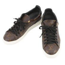 Load image into Gallery viewer, LOUIS VUITTON Front Lowline Monogram Sneakers Brown1A1F4H Patent LeatherMonogram Size 37

