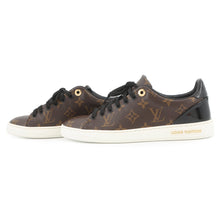 Load image into Gallery viewer, LOUIS VUITTON Front Lowline Monogram Sneakers Brown1A1F4H Patent LeatherMonogram Size 37
