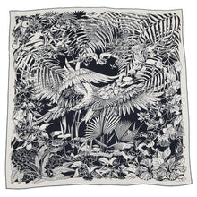 将图像加载到图库查看器中，HERMES Giant Square Flamingo Party Size 140 Blue・Marine / White Cashmere70% Silk30%
