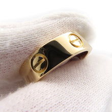 将图像加载到图库查看器中，CARTIER LOVE Ring Classic Model Size 51/#11 ClassicB4084651/ B4084600 18K Yellow Gold
