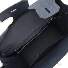 将图像加载到图库查看器中，HERMES Birkin Blue Nuit Togo Leather Size 30
