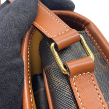 将图像加载到图库查看器中，CELINE Falco Shoulder Bag Tan191502 PVC Calf Leather Size Medium

