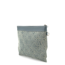 将图像加载到图库查看器中，LOUIS VUITTON Pochette to Go BlueM82313 Monogram Washed Denim
