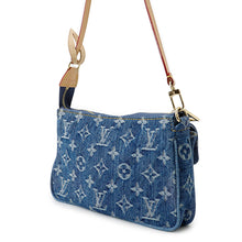 将图像加载到图库查看器中，LOUIS VUITTON Pochette Accessoires Cargo Blue DenimM27602 Monogram Denim
