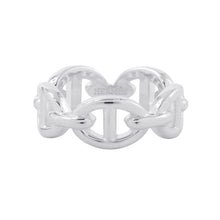 将图像加载到图库查看器中，HERMES Chaine d'Ancre Anchene Ring Size PM/49/#9 SV925
