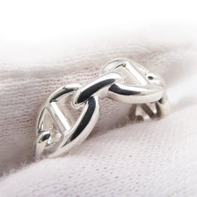 将图像加载到图库查看器中，HERMES Chaine d'Ancre Anchene Ring Size PM/49/#9 SV925
