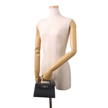 将图像加载到图库查看器中，HERMES Mini Kelly 2 Black Epsom
