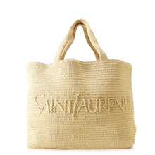 将图像加载到图库查看器中，SAINT LAURENT PARIS Tote bag Beige776763 Raffia Leather
