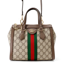 Load image into Gallery viewer, GUCCI Ophidia Small Tote Bag Beige/Brown547551 GG Supreme Leather Size Small
