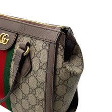 Load image into Gallery viewer, GUCCI Ophidia Small Tote Bag Beige/Brown547551 GG Supreme Leather Size Small
