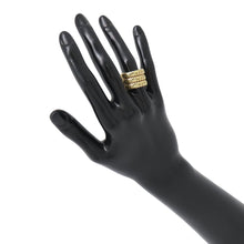 将图像加载到图库查看器中，BVLGARI Tubogas Ring Size Approximately No. 10 18K Yellow Gold
