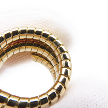 将图像加载到图库查看器中，BVLGARI Tubogas Ring Size Approximately No. 10 18K Yellow Gold

