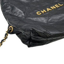Load image into Gallery viewer, CHANEL CHANEL22 Backpack BlackAS3859 Shiny Calf Leather Size Small

