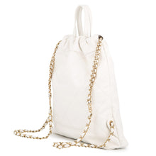 Load image into Gallery viewer, CHANEL CHANEL22 Backpack WhiteAS3859 Shiny Calf Leather Size Small
