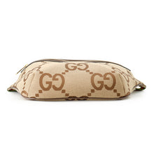 将图像加载到图库查看器中，GUCCI jumbo GG belt bag Beige/Brown696031 Canvas Leather
