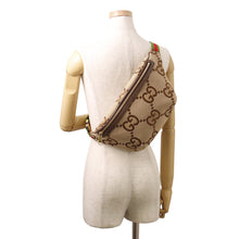 将图像加载到图库查看器中，GUCCI jumbo GG belt bag Beige/Brown696031 Canvas Leather
