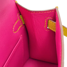 Load image into Gallery viewer, HERMES Mini Kelly 2 Verso Jaune Ambre/Rose Tyrien Chevre Shamqila
