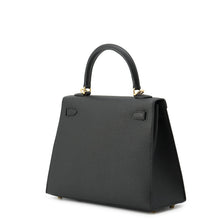 将图像加载到图库查看器中，HERMES Kelly Sellier Black Epsom Size 25
