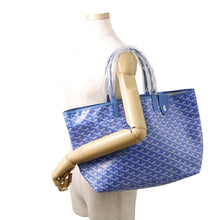 Load image into Gallery viewer, GOYARD Saint Louis BlueSTLCROPMLTY10CL10P PVC Leather Size PM
