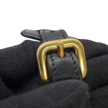 Load image into Gallery viewer, PRADA Logo jacquard 2WAY Tote Bag Black1BA579 Canvas Leather
