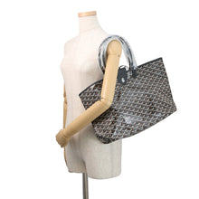 将图像加载到图库查看器中，GOYARD Saint Louis with clip Black PVC Leather Size PM
