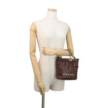 Load image into Gallery viewer, CHANEL CHANEL22 ChainBag BrownAS3980 Shiny Calf Leather Size Mini

