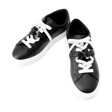 Load image into Gallery viewer, HERMES Day Kelly Buckle Sneakers Black Leather Size 37.5

