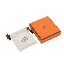 将图像加载到图库查看器中，HERMES Pop Ash Earrings Rocabar System White/Marron glacé Lacquer Gold Plated
