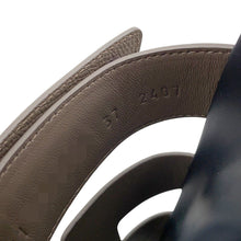 Load image into Gallery viewer, HERMES Shipley Sandals Etoupe/Black Epsom Rubber Size 37

