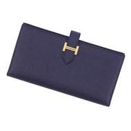 HERMES Bean Soufre Blue Indigo Epsom