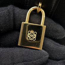 将图像加载到图库查看器中，LOEWE Amazona Square BlackA039N10X03 Calf Leather Size 19
