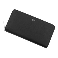 Load image into Gallery viewer, CELINE logo long wallet Black10B553BEL Calf Leather
