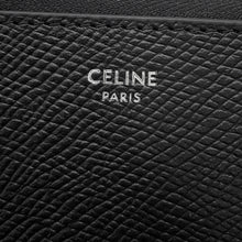 Load image into Gallery viewer, CELINE logo long wallet Black10B553BEL Calf Leather

