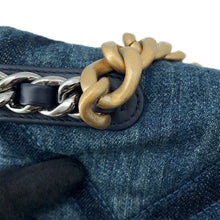 将图像加载到图库查看器中，CHANEL 19 ChainShoulder Bag BlueAS1160 Denim
