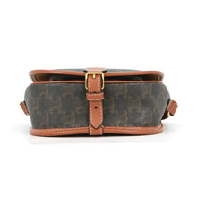 Load image into Gallery viewer, CELINE Triomphe Folco Shoulder Tan191502BZJ.04LU PVC Leather Size Medium
