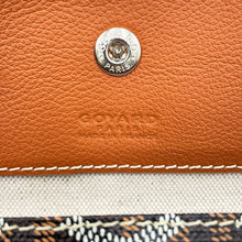 将图像加载到图库查看器中，GOYARD Saint Louis Black/TanSTLOUIPMLTY01CL03P PVC Leather Size PM
