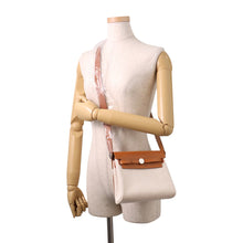 将图像加载到图库查看器中，HERMES Herbag zip Ecru/Fauve Toile H Vache Hunter Leather Size Mini
