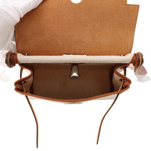 将图像加载到图库查看器中，HERMES Herbag zip Ecru/Fauve Toile H Vache Hunter Leather Size Mini

