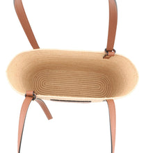 Load image into Gallery viewer, LOEWE Anagram Square Basket Bag Beige/TanACBK099X04 Raffia Leather Size Small
