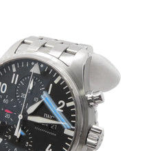 Load image into Gallery viewer, IWC Pilot's Watch Chronograph W43mm Stainless Steel Black DialIW377710
