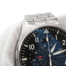 Load image into Gallery viewer, IWC Pilot's Watch Chronograph W43mm Stainless Steel Black DialIW377710
