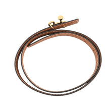 将图像加载到图库查看器中，HERMES KohlBaroque Belt Size 31.5" Black/Gold Epsom Box Calf Leather
