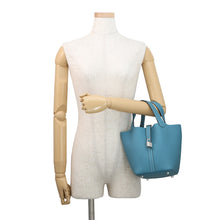 Load image into Gallery viewer, HERMES Picotin Lock New Blue Jean Taurillon Clemence Size PM
