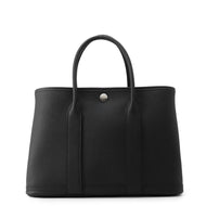 HERMES Garden Party Black Negonda Leather Size TPM