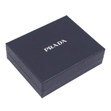 将图像加载到图库查看器中，PRADA Triangle Logo Compact Wallet Black1ML050 Leather
