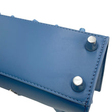 将图像加载到图库查看器中，Christian Louboutin Paloma Denim Top Handle Blue3245299 Denim Leather Size Mini
