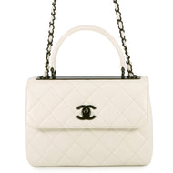 CHANEL Trendy CC 2WAY Handbag WhiteA92236 Lambskin