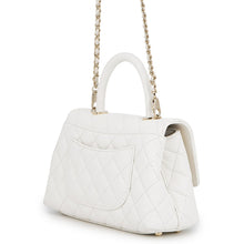 Load image into Gallery viewer, CHANEL Coco Handle 2WAYHandbag WhiteA92990 Caviar Leather Size XS

