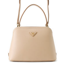 Load image into Gallery viewer, PRADA Matinee 2-Way Handbag Beige1BA251 Leather Size Small
